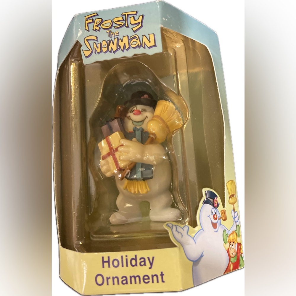 2000 FROSTY THE SNOWMAN WITH PRESENTS  CHRISTMAS ORNAMENT BY ENESCO